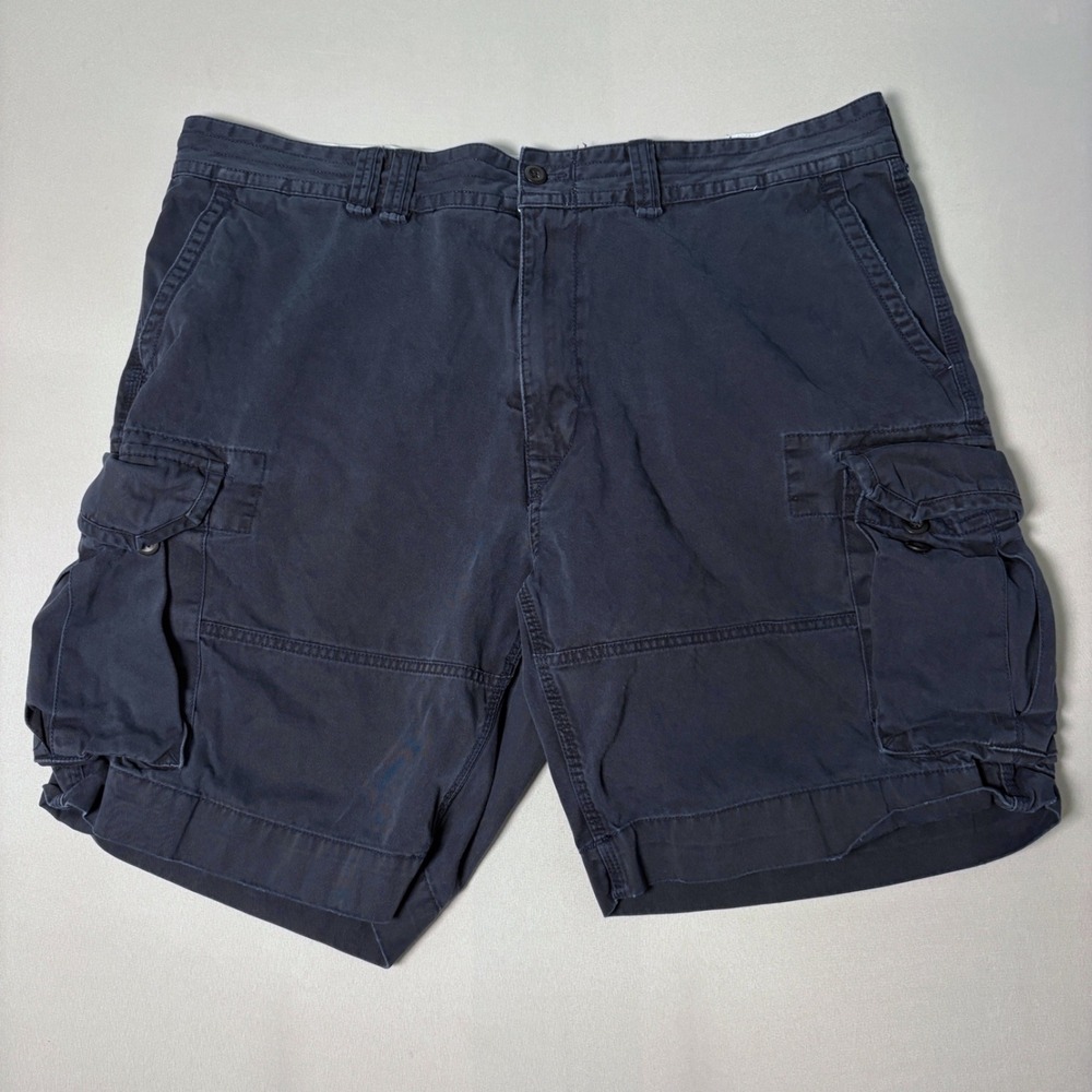 Polo Ralph Lauren Mens Navy Blue Cotton Cargo Shorts Size 42 Utility Twill